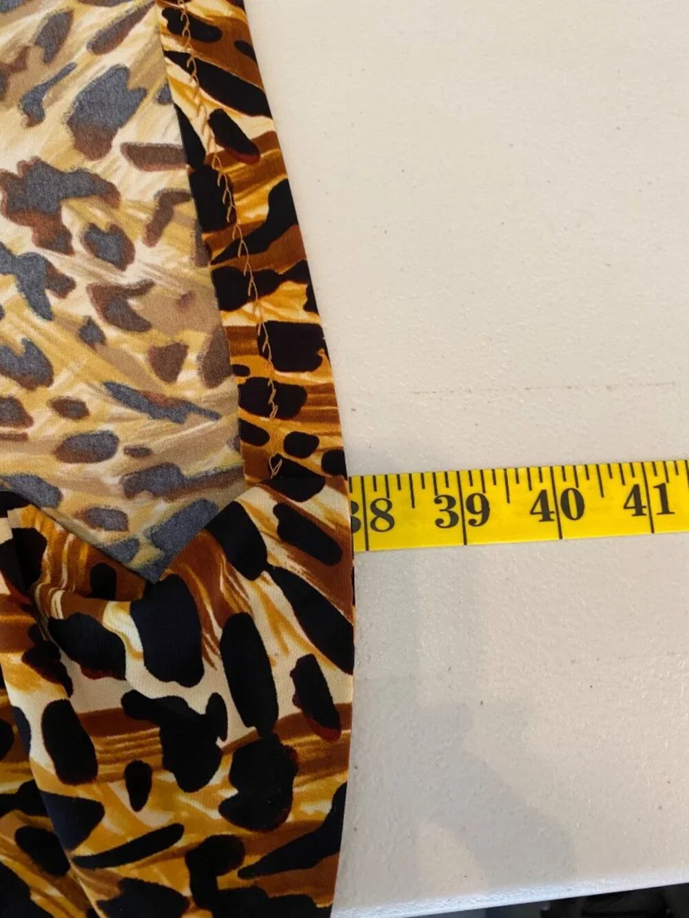 Norma Kamali Leopard Print Wrap Dress Long Sleeve Polyester/Spandex Medium - Picture 8 of 11